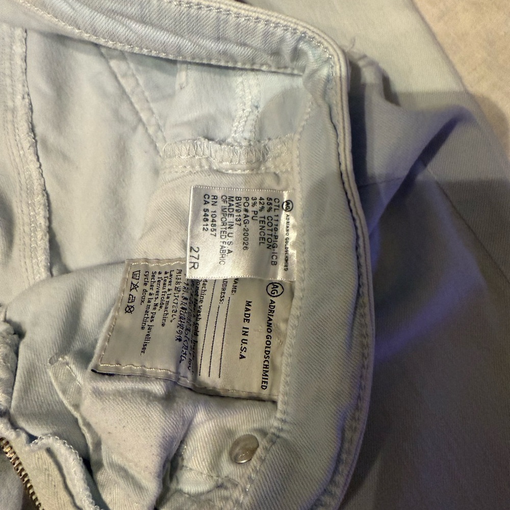 AG Adriano Goldschmied Light Blue Women Jeans